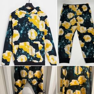 Nike Floral Hoodie and Sweatpants Set